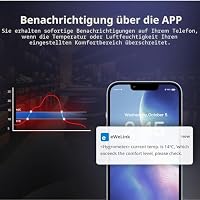 SONOFF SNZB-02D Zigbee Temperatur- und Feuchtigkeitssensor,Zigbee LCD Smart Thermometer Hygrometer,Zigbee Hub Erforderlich,Temperature Humidity Sensor Kompatibel mit Alexa/Google Home/Home Assistant – Ansicht 6