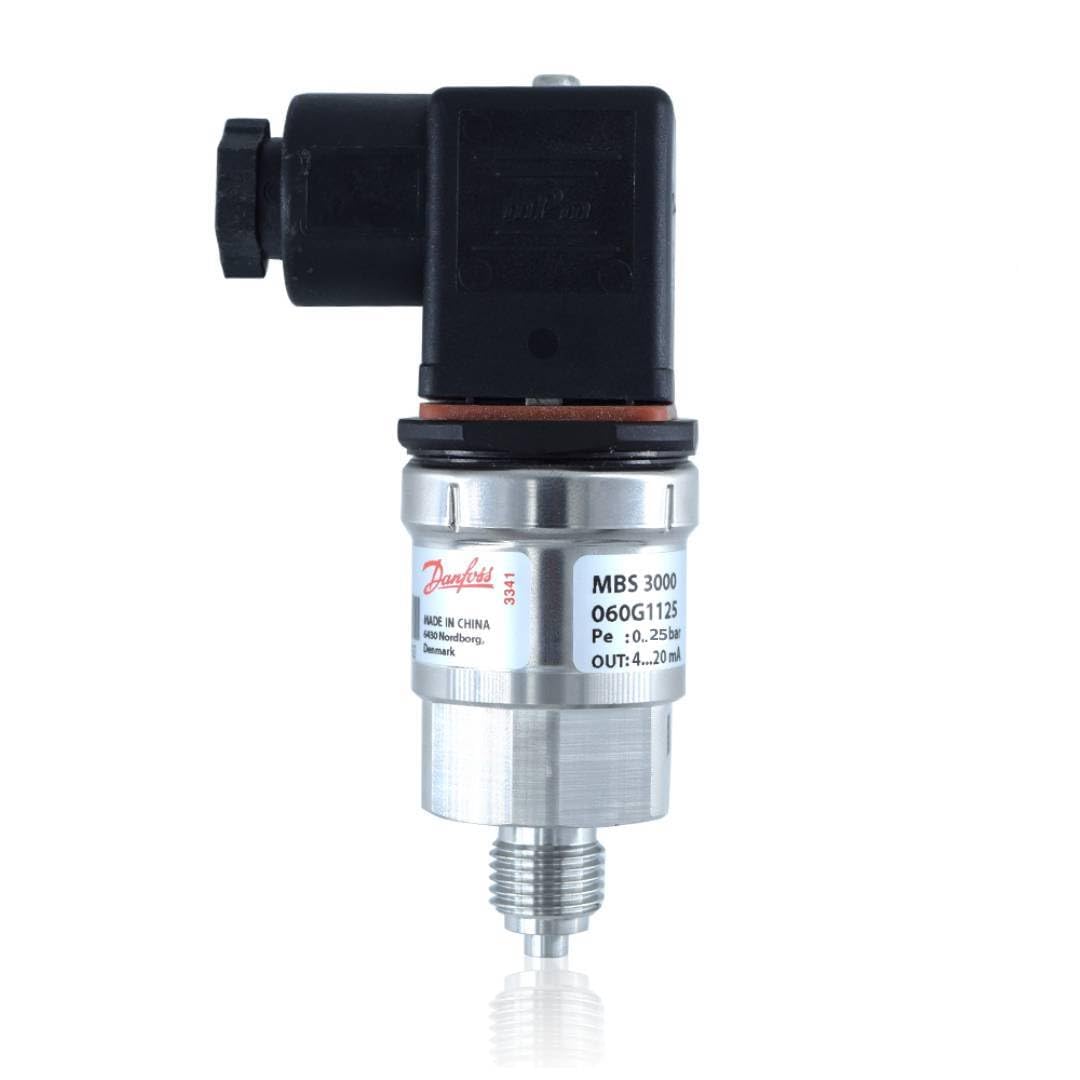 Heavy Duty Pressure Transmitter Transducer (Range: 0 to 25 Bar) G ¼ BSP thread with 4-20mA for Industrial, Hydraulic Applications & HVAC by Danfoss | Model: Danfoss MBS 3000-image-35