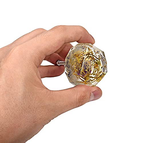 Boutons de placard chakra en résine faciles à installer pour rénover une commode - 7