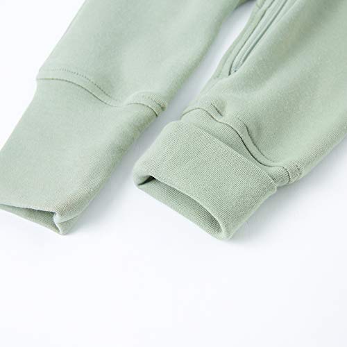 Baby Organic Cotton Footless Sleep And Play, Baby Boy And Girl Zip Front Romper, Long Sleeve (12-18 Months, Desert Sage) #TOP4