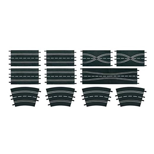 Carrera 1:24 Scale Track Extension Set -  Accessory Pack includes 12 Pieces - For Use With Digital 124, 132 and Evolution Carrera Slot Car Racetrack Systems