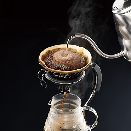 Hario V60 Gotejador de café de metal, 02 preto fosco