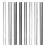 sourcing map 8 Stück Runde Stäbe 7mm x 100mm Hochgeschwindigkeitsstahl (HSS) Drehbankstangen DIY Handwerkszeug zum Drehen, Fräsen, Bohren und Gewindeschneiden
