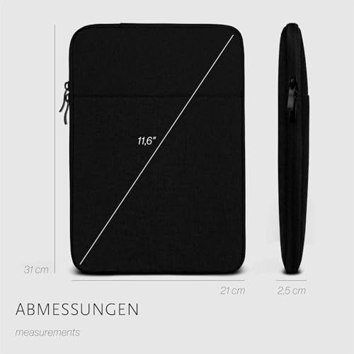 Housse Samsung Galaxy Tab S9 FE Plus moex en polyester noir - 6
