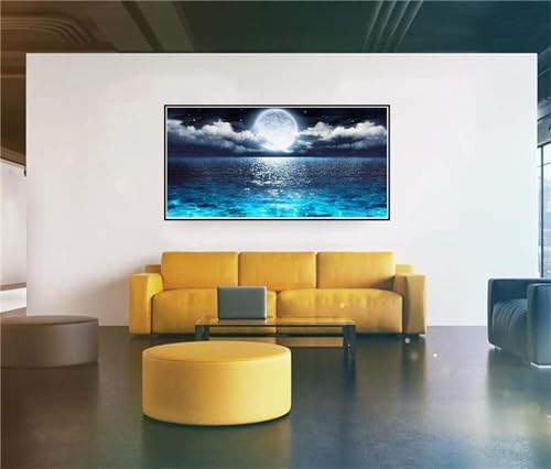 Diamond painting Lac de la Lune complet pour animer vos soirées de loisirs créatifs en famille