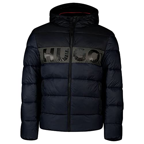 HUGO Men's Balin2242 Outerwear-Jacket, Dark Blue405, L