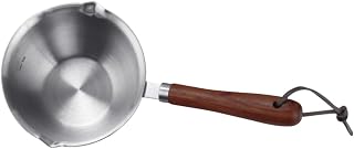 Stainless Steel Milk Pot Heat-resistant Saucepan Small Cooking Pot Handle for Gas Induction Stove