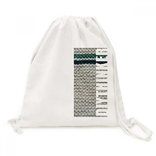 Sac à dos cordon voyage en tissu lin tricot gris idéal pour vos sorties