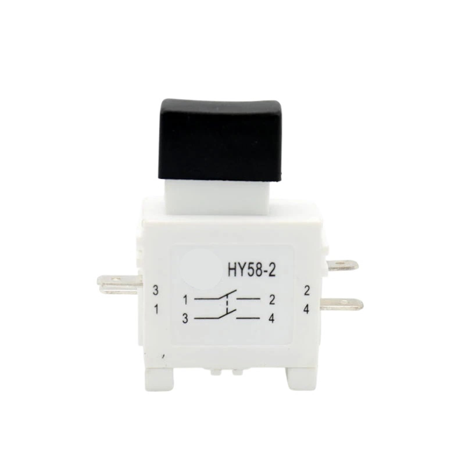 Interruptor de gatillo HY58-2 de 4 pines, botón pulsador de encendido y apagado con freno for herramientas eléctricas, CA 125/250 V, 16/19 A