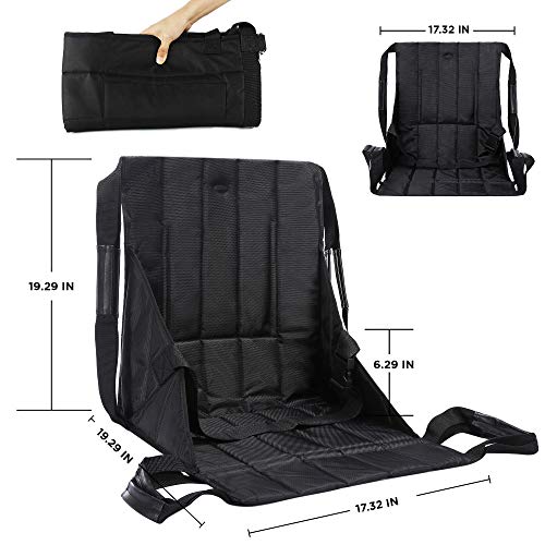 Bitomic Wheelchair Transfer Pad Positioning Bed Pad | One-Person Patient Transfer Pad Up & Down Stairs to Bed | Aid Transfer Wheelchair Belt | Wheelchair Lift Pad | Bearing 220 lbs - Thumbnail 3