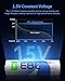 EBL 8 Pack 3000mAh 1.5V Lithium AA Batteries - High Performance Non-Rechargeable Super Ⅰ AA Lithium Batteries Constant Volt for Cameras, High-Tech Devices (Non-Rechargeable Batteries)