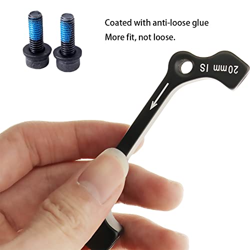 Kigauru Bike Disc Brake Mounting Bracket Aluminum Alloy Cnc Machined Standard Caliper Post Mount Front 180Mm Rear 160Mm Rotor Adapter With Bolts Gasket #TOP2