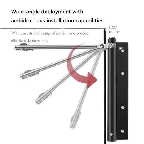 Cierrapuertas automático universal con diseño de gran angular para puertas pesadas 5