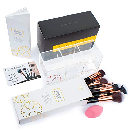 Set de pinceaux de maquillage pour une mise en beauté rapide le matin avec support de rangement - 6