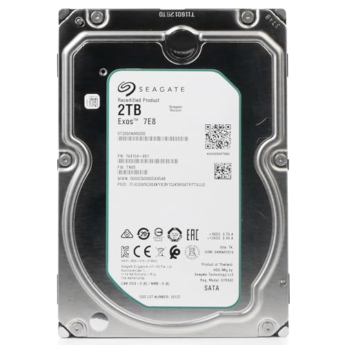 Image of Seagate ST2000NM0055 Enterprise Capacity 3.5'' HDD 2TB 7200 RPM 512n SATA 6Gb /s 128MB Cache Internal Hard Drive (Renewed)