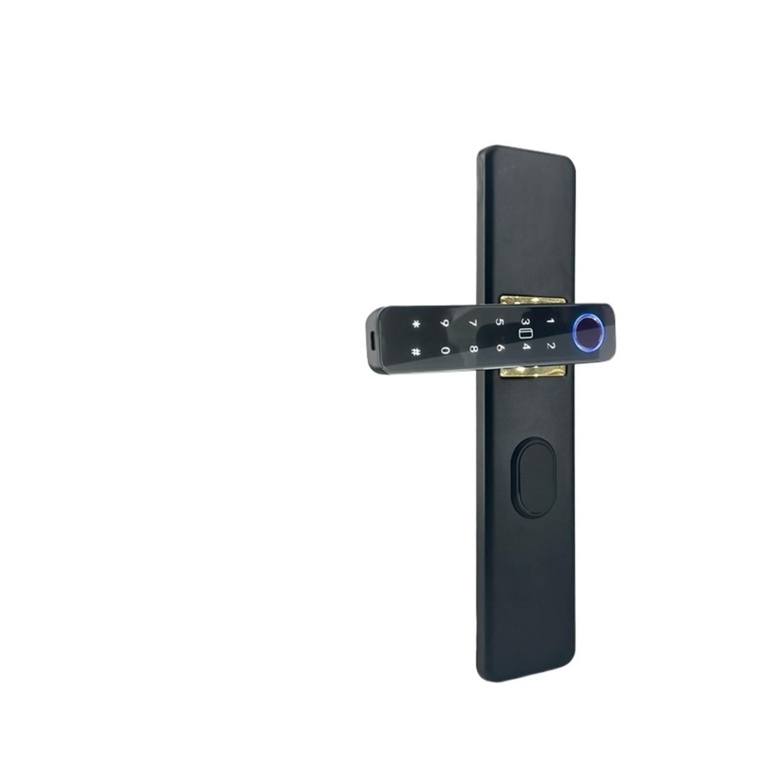 DIGNIFE Smart Door Lock, Fingerprint Password Door Lock with Key Card and Temporary Password Function(Nero)