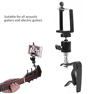 Support de téléphone pour guitare, support de téléphone, support de cou réglable pour capo de guitare, support de… - Les Beatles, Paul McCartney, John Lennon, RIngo Starr, George Harrison Support de téléphone pour guitare, support de téléphone, support de cou réglable pour capo de guitare, support de… – Image 2