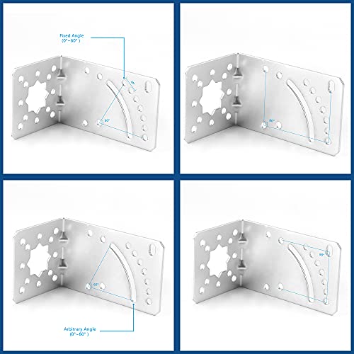 ZDTECH Suporte de montagem em poste L suporte de montagem para acessórios de parede para antena exte