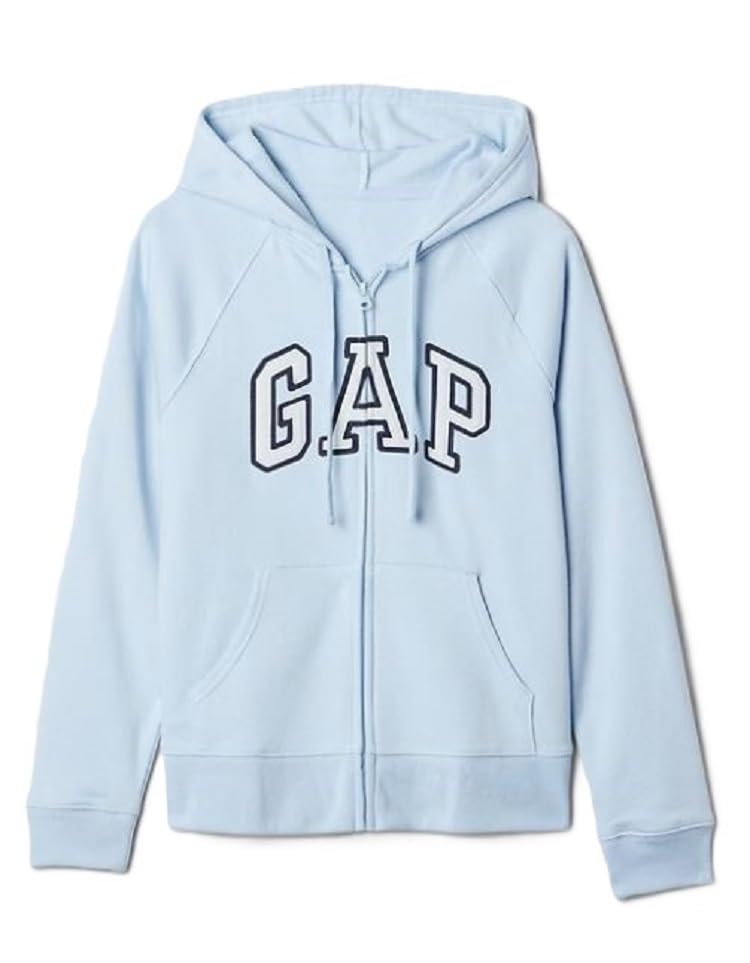 Image of GAP Women's Logo Hoodie Hooded Full Zip Sweatshirt