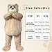 Erkangsm Bear Costume Adult Plush Mascot Costume for Halloween, Birthday Party, Valentine's Day Gifts (XXL)