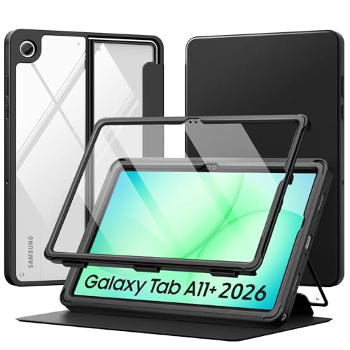 Image of MoKo Clear Case for Samsung Galaxy Tab A11+ Plus 5G 11 Inch 2026, Black