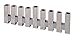 Yair Emanuel Hanukah Menorah Sleek Standing Squares Design (Silver)