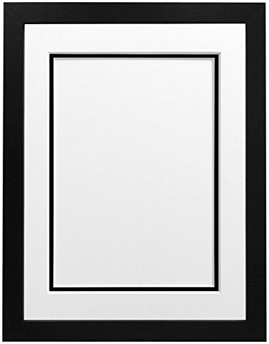 FRAMES BY POST H7 – Marco de fotos (con negro y blanco doble soporte para foto tamaño A3, cristal de plástico, negro, 20 x 16-inch-p, White and Black Double Mount, 40 x 30' (102 x 76 cm) foto de 30 x 20' (76 x 51 cm, cristal plástico)