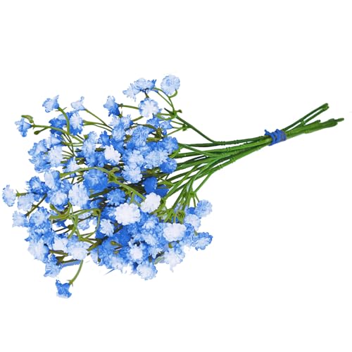ABAJI Tiny Babys Breath Artificial Flowers Gypsophila Real Touch Flowers for Wedding Party Home Garden Decoration 12 inch in Length Small and Short