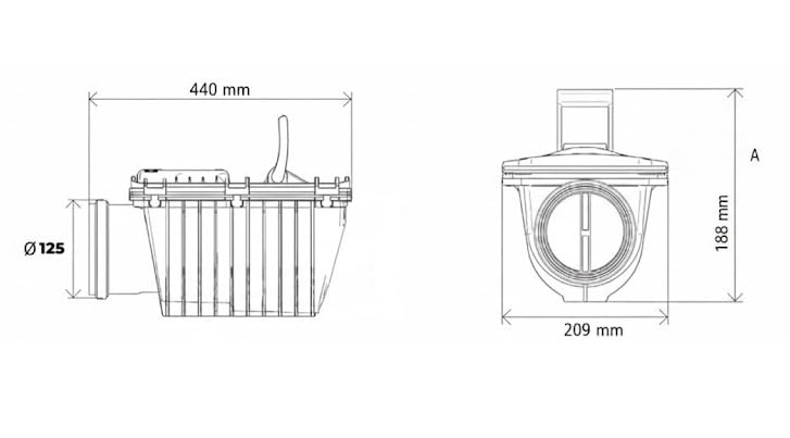 Clapet anti-retour double DN125 drainage anti-inondation réseau pluvial - 3