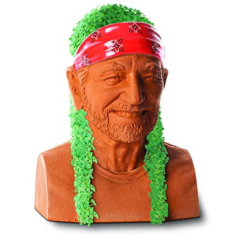 Chia Pet - Willie Nelson - with Seed Pack, Decorative Pottery Planter by Joseph Enterprises, Easy to Do and Fun to Grow, Novelty Gift, Perfect for Any Occasion