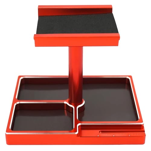 RC�A�b�v�O���[�h�R���|�[�l���g For TRX4M 1/18 For Axial For SCX24 AX24 For FMS For FCX24 1/24 ���[�N�X�^���h�C���X�e�[�V�����f�B�X�v���C�p�v���b�g�t�H�[���p�l�W�z���_�[(Red)