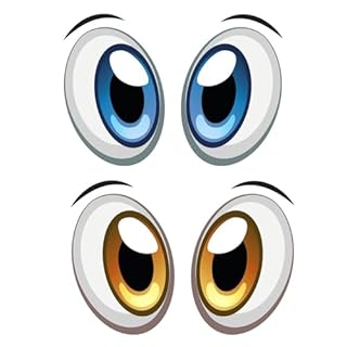 Paire d'Autocollants Yeux Décoratifs – Adhésifs Imperméables PVC pour Robots Tondeuses, Aspirateurs, Voitures et Électroménager – Stickers Drôles Personnalisables Intérieur/Extérieur