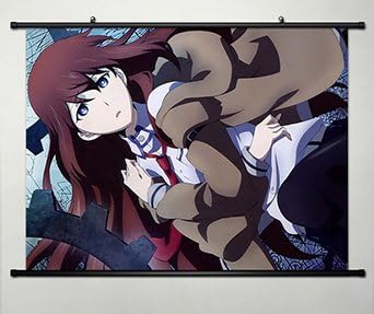 NEW Home Decor Anime Steins;Gate Cosplay Wall Scroll Poster Fabric Painting Makise Kurisu 23.6 X 17.7 Inches-092