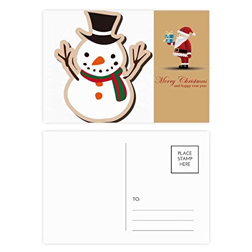 Cartes postales de Noël bonhomme de neige pour écrire vos vœux chaleureux en famille