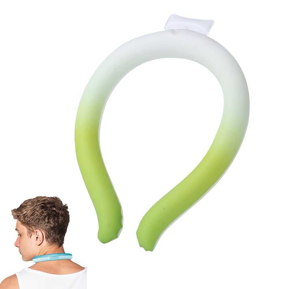 LexTex Ice Cooling Neck Ring, Wearable Neck Ice Ring, Portable Hanging Neck Cooler, Reusable Summer Cool Body Cooler Tube Below 28 ℃ for Outdoor Sports, Indoor Cooling and Heat Dissipation(A1)