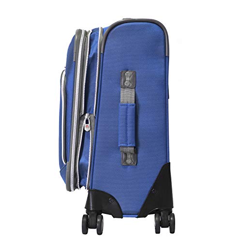 Olympia U.S.A. Tuscany 30 Inch Expandable Vertical Rolling Luggage Case, Blue - Image 5