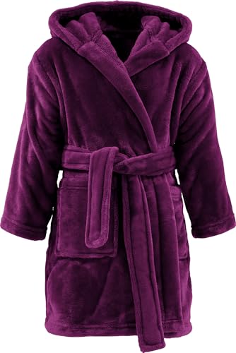 REDBEST Kinder-Bademantel Perris mit Kapuze Beere Größe 122/128...