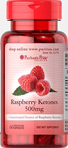 Puritans Pride Raspberry Ketones, 500 Mg, 60 Count