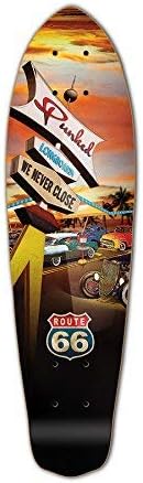Yocaher Route 66 Series Skateboard Longboard Micro Cruiser Deck Only – Diner