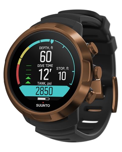 Image of SUUNTO D5 Dive Computer Watch with Color Display, Water Resistant to 100 m, Dive Computer with Alarm, Stopwatch, Weather, Compass, 12 Hours of Battery Life in Underwater Mode