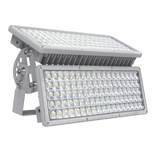 Kekeou 200W LED Flood Light Stadium Lights Outdoor LED 200 Watt Exterior Flood Lights Adjustable Lighting Angle 28000LM 6500K Arena Lights IP67 Waterproof for Backyard