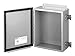 HOFFMAN ENCLOSURES A606CHQR 6X6X4INCH, IP65, Junction Box, Quick RELESE, HINGED Cover, Wall Mount, Steel, Gray, NEMA 12