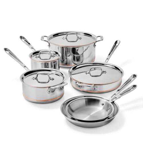 All-Clad Copper Core® 10 Piece Stainless Steel...