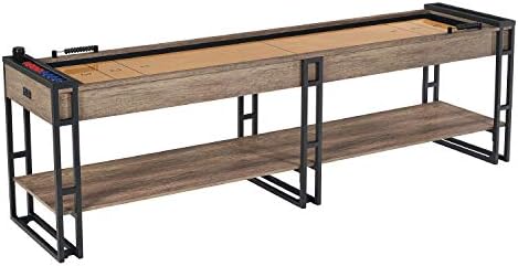 Barrington Billiards 9' Lexington Shuffleboard Table with Scratch-Resistant Playfield and 8 Puck Set