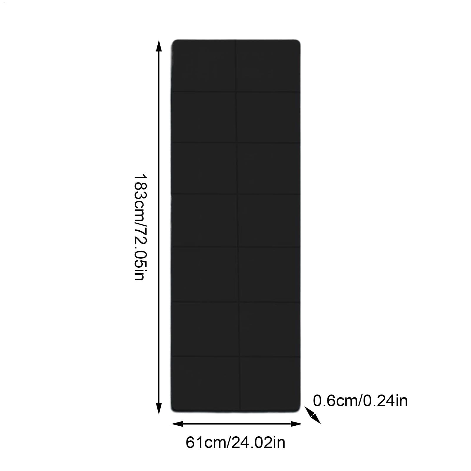 Esterilla de yoga, almohadilla plegable de 6 mm de grosor, resistente al desgarro, con bolsa de almacenamiento para estudio, viajes, picnic y fitness en casa, tapete de ejercicio portátil para