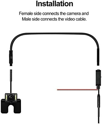 AUTO-VOX 4 Pin 3 Meters Extension Cable for Reverse Camera Dash Cam Cord Car Dash Camera Rear View Camera Cord Wires