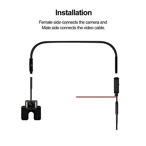 Auto-Vox 9.8Ft Extension Cord Dash Cam Rear View Backup Camera Cable For Truck Camper Trailer Bus Van (4 Pin) #TOP5