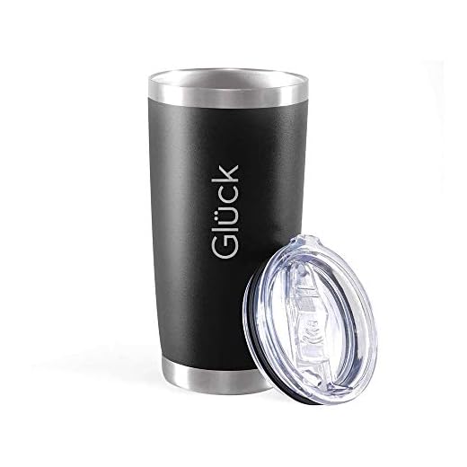 Copo Térmico para Cerveja Lucky 591ml Inox Black - Gluck