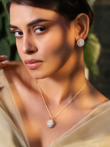 Image of Rubans Pendant Western Style Jewellery Set Gift for Women & Girls