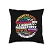 Groovy Librarian School Library Assistant Day Back to School Throw Pillow